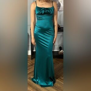 Windsor Jade Satin Dress Skirt